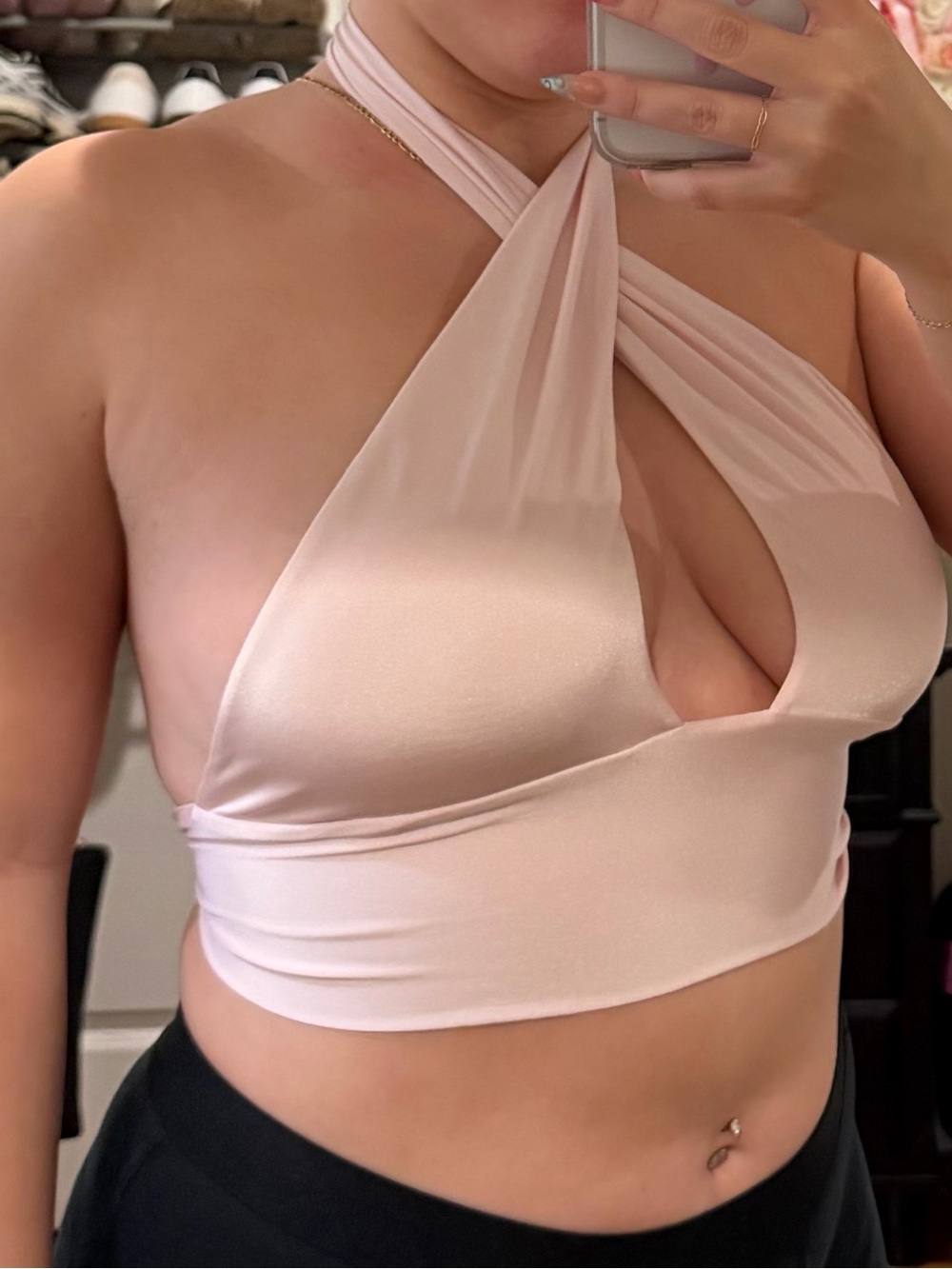 Halter Cross Front Top - Picture 3 of 8